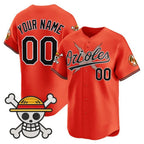 Custom Baltimore Orioles x One Piece Orange Jereymy Vapor Premier Limited Jersey - Stitched