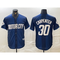 Detroit Tigers #30 Kerry Carpenter 2024 Navy Jereymy City Connect Cool Base Limited Stitched Jersey
