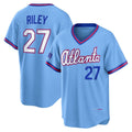 Atlanta Braves #27 Austin Riley Powder Blue Jereymy 2026 City Connect Stadium Jersey