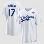 Los Angeles Dodgers #17 Shohei Ohtani White Jereymy 2025 World Series Home Cool Base Stitched Jersey