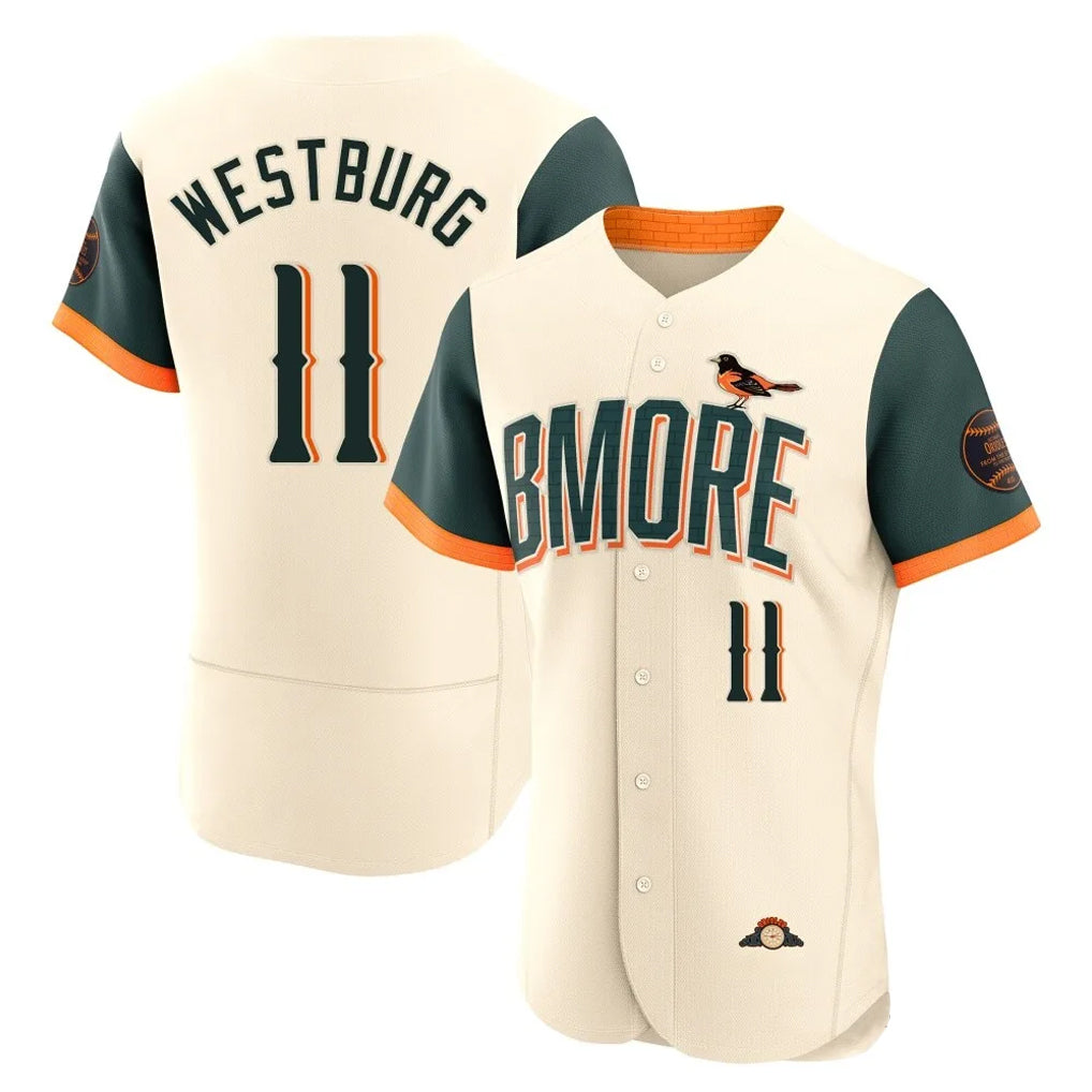Baltimore Orioles #11 Jordan Westburg Player Cream Jereymy 2026 City Connect Limited Elite Home Game Stitched Jerseys