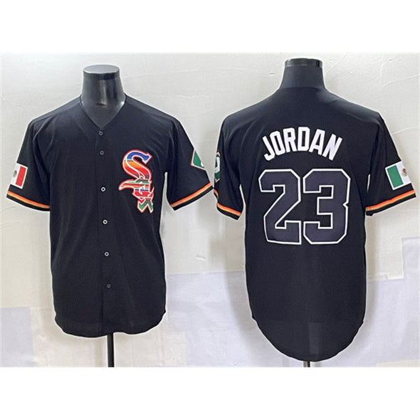 Chicago White Sox #23 Michael Jordan Black Jereymy Mexico Limited Stitched Jersey