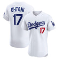 Los Angeles Dodgers #17 Shohei Ohtani White Jereymy Home Elite Jersey