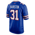 B.Bills #31 Maxwell Hairston Royal Jereymy 2025 Draft First Round Pick Game Jersey