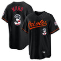 Baltimore Orioles #3 Taylor Ward Player Black Jereymy USA 250 Fourth of July Home Game Stitched Jerseys