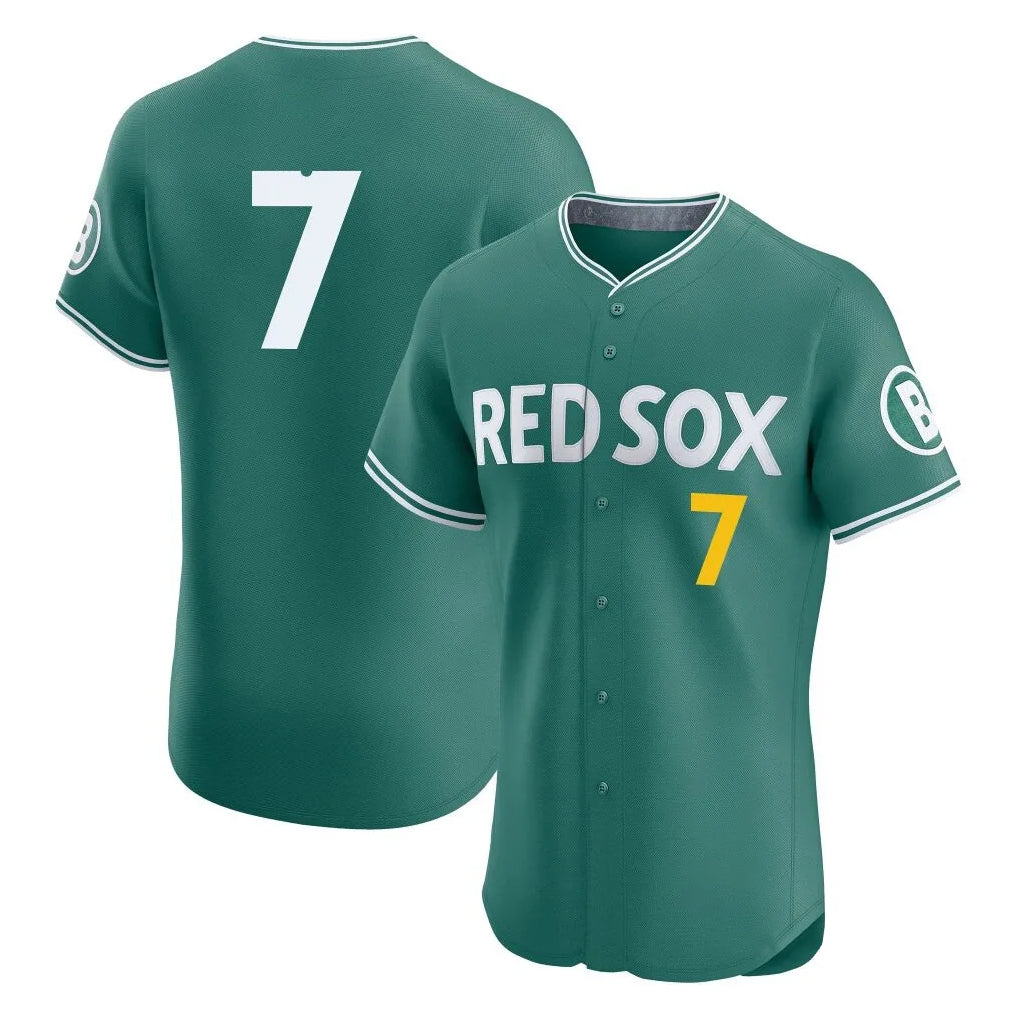Boston Red Sox #7 Masataka Yoshida Player Green Jereymy City Connect Limited Elite Home Game Stitched Jerseys1