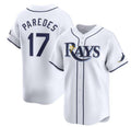 Tampa Bay Rays #17 Isaac Paredes White Jereymy Home Limited Stitched Jersey