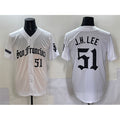 San Francisco Giants #51 Jung Hoo Lee White Jereymy 'Gothic Fog Edition' Vapor Premier Limited Stitched Jersey