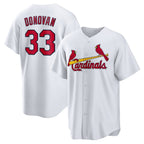 St. Louis Cardinals #33 Brendan Donovan White Jereymy Home Replica Jersey