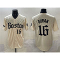 Boston Red Sox #16 Jarren Duran Cream Jereymy Gothic Vapor Limited Stitched Jersey