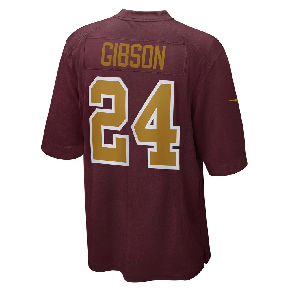 W.Football Team #24 Antonio Gibson Burgundy Jereymy Alternate Player Game Jersey