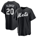 New York Mets #20 Pete Alonso Black Jereymy Replica Player Jersey