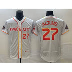 Houston Astros #27 Jose Altuve Number White Jereymy 2023 City Connect Flex Base Stitched Jersey 2