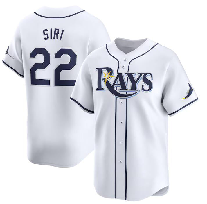 Tampa Bay Rays #22 Jose Siri White Jereymy Home Limited Stitched Jersey