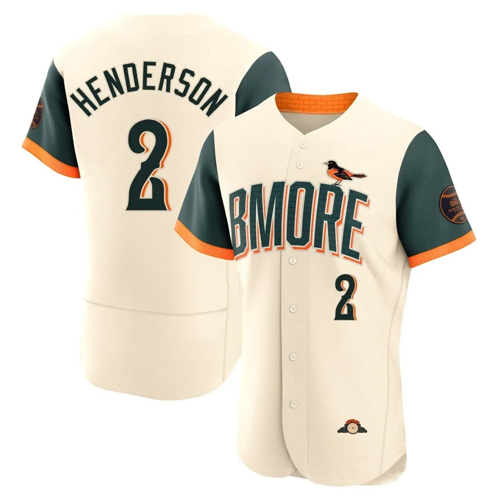 Baltimore Orioles #2 Gunnar Henderson Player Cream Jereymy 2026 City Connect Limited Elite Home Game Stitched Jerseys