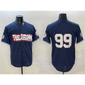 New York Yankees #99 Aaron Judge Navy Jereymy Bronx Graffiti Vapor Limited Stitched Jersey