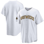 Milwaukee Brewers Blank White Jereymy 2022 All-Star Cool Base Stitched Jersey