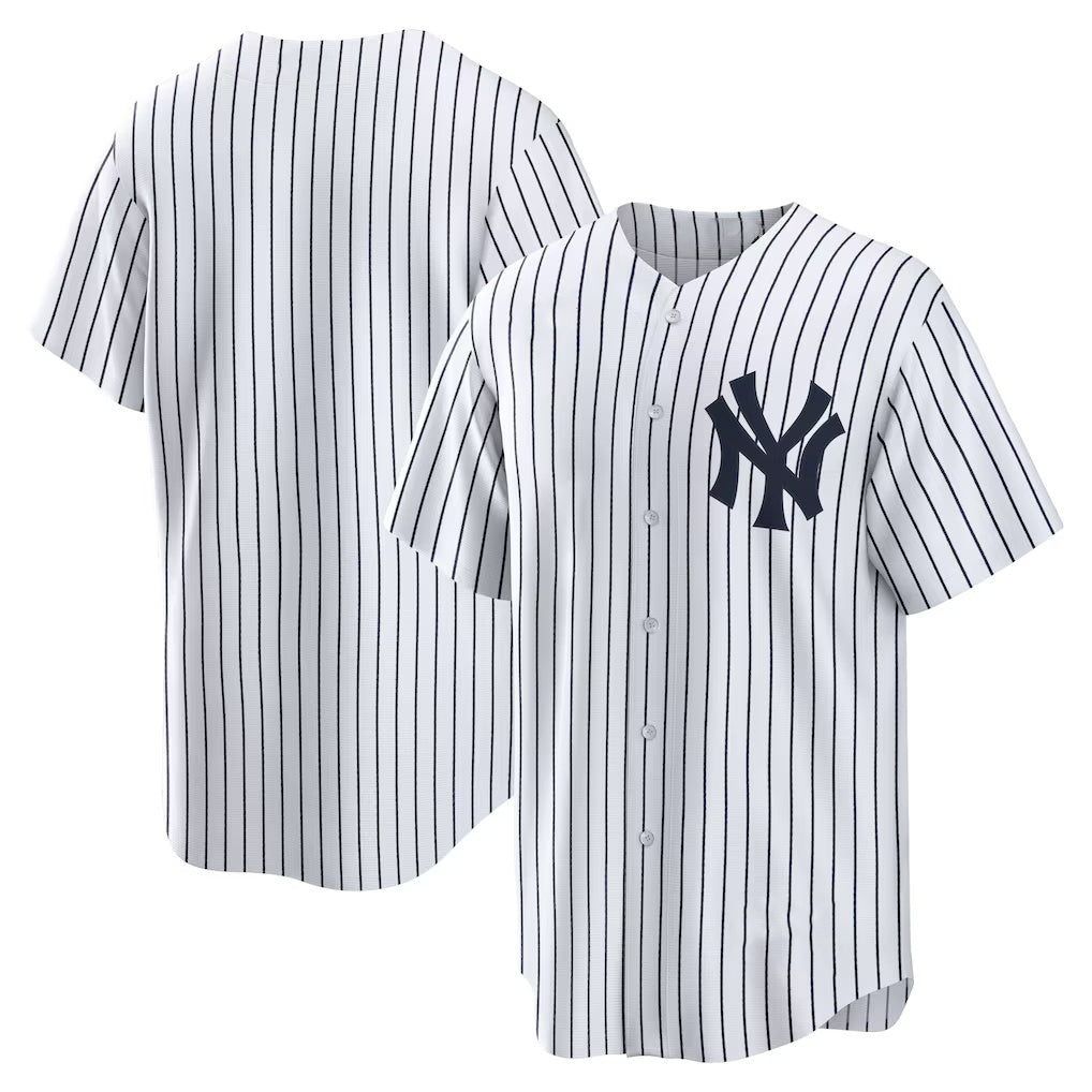 New York Yankees White Jereymy Home Replica Team Jersey