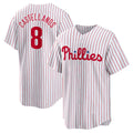 Philadelphia Phillies #8 Nick Castellanos White Jereymy Replica Player Jersey