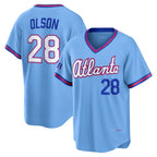 Atlanta Braves #28 Matt Olson Powder Blue Jereymy 2026 City Connect Stadium Jersey