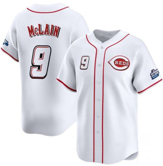 Cincinnati Reds #9 Matt McLain White Jereymy 2025 Speedway Classic Home Limited Stitched Jersey