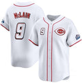 Cincinnati Reds #9 Matt McLain White Jereymy 2025 Speedway Classic Home Limited Stitched Jersey