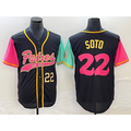San Diego Padres #22 Juan Soto Number Black Jereymy NEW 2023 City Connect Cool Base Stitched Jersey