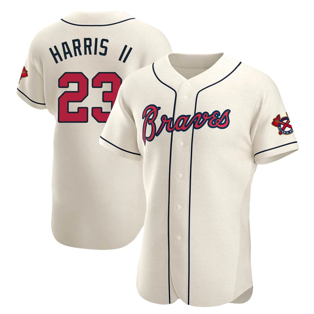Atlanta Braves #23 Michael Harris II Player Cream Jereymy Limited Elite Home Game Stitched Jerseys