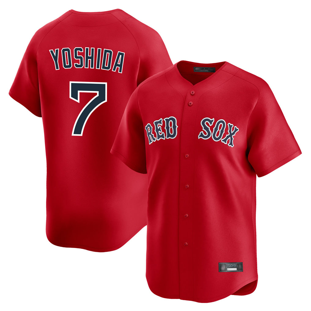 Boston Red Sox #7 Masataka Yoshida Player Red Jereymy Limited Home Game Stitched Jerseys1