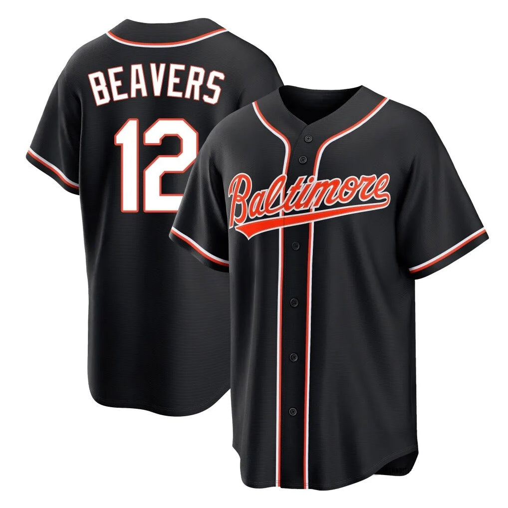 Baltimore Orioles #12 Dylan Beavers Player Black Jereymy Out Home Game Stitched Jerseys