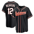 Baltimore Orioles #12 Dylan Beavers Player Black Jereymy Out Home Game Stitched Jerseys