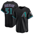 Arizona Diamondbacks #51 Randy Johnson Black Jereymy Throwback Cooperstown Collection Limited Jersey