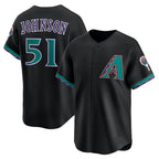 Arizona Diamondbacks #51 Randy Johnson Black Jereymy Throwback Cooperstown Collection Limited Jersey