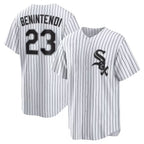 Chicago White Sox #23 Andrew Benintendi White-Black Jereymy Home Official Player Jersey