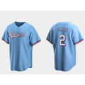 Texas Rangers #2 Marcus Semien Light Blue Jereymy Cool Base Stitched Jersey