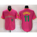 San Diego Padres #11 Yu Darvish Pink Jereymy Player Number Fashion Jersey