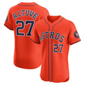 Houston Astros #27 Jose Altuve Orange Jereymy Alternate Elite Player Jersey