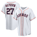Houston Astros #27 Jose Altuve White Jereymy Home Replica Player Name Jersey