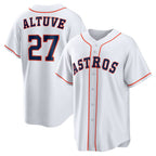 Houston Astros #27 Jose Altuve White Jereymy Home Replica Player Name Jersey
