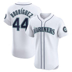 Seattle Mariners #44 Julio Rodr¨ªguez White Jereymy Home Elite Jersey
