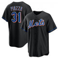 New York Mets #31 Mike Piazza Black Jereymy 2022 Cool Base Stitched Jersey