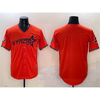 Houston Astros Blank Orange Jereymy 2025 City Connect With Texas Patch Limited Stitched Jersey