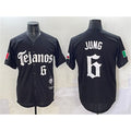 Texas Rangers #6 Josh Jung Black Jereymy Mexico 2025 Vapor Premier Limited Stitched Jersey