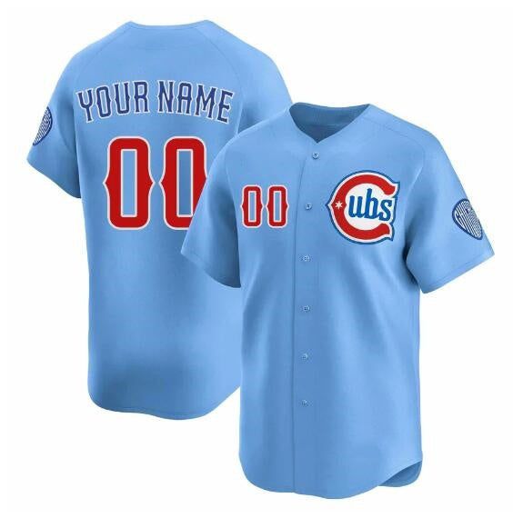 Custom Chicago Cubs Blue Jereymy 2024-25 2nd Alternate Limited Stitched Jersey
