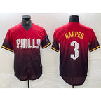 Philadelphia Phillies #3 Bryce Harper Red Jereymy 2024 City Cool Base Jersey