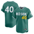 Boston Red Sox #40 Willson Contreras Player Green Jereymy City Connect Limited Home Game Stitched Jerseys1