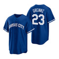 Kansas City Royals #23 Zack Greinke Royal Jereymy Cool Base Stitched Jersey
