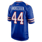 B.Bills #44 Joe Andreessen Royal Jereymy Game Jersey