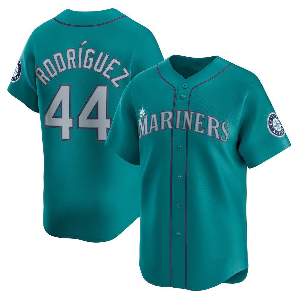 Seattle Mariners #44 Julio Rodr¨ªguez Teal Jereymy Alternate Limited Player Jersey