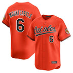 Baltimore Orioles #6 Ryan Mountcastle Player Orange Jereymy Limited Home Game Stitched Jerseys